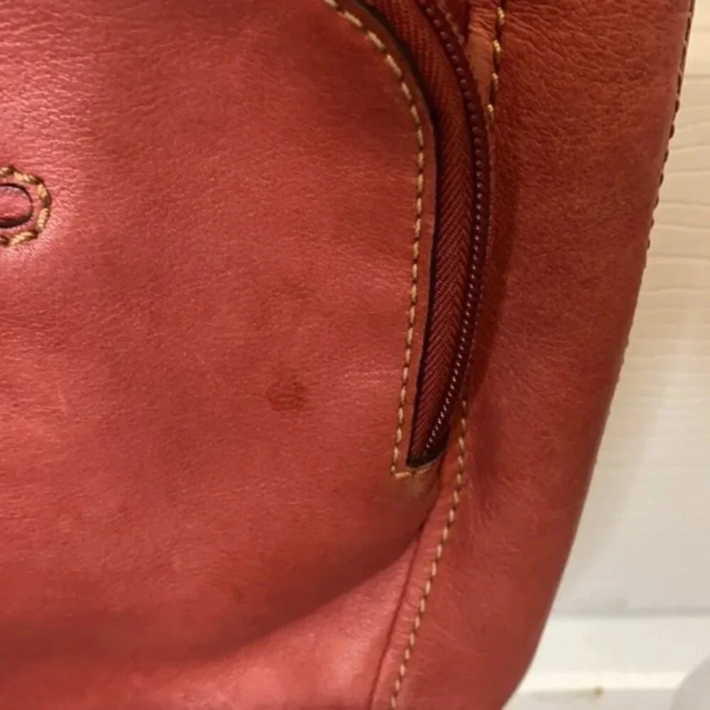 Fossil red leather crossbody bag